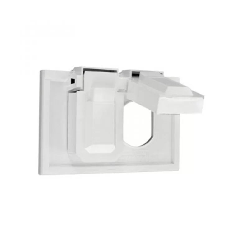 TAPA 2X4 W/P RECEPTACULO BLANCA
