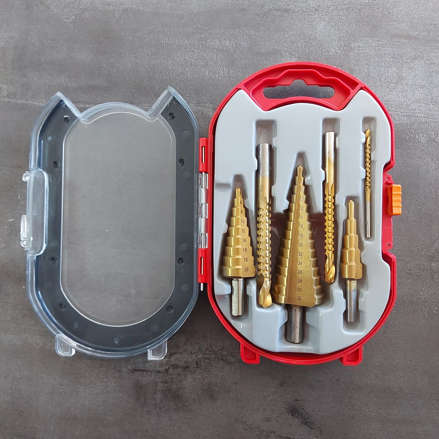 STEP DRILL BIT TITANIUM SET 6 PIEZAS