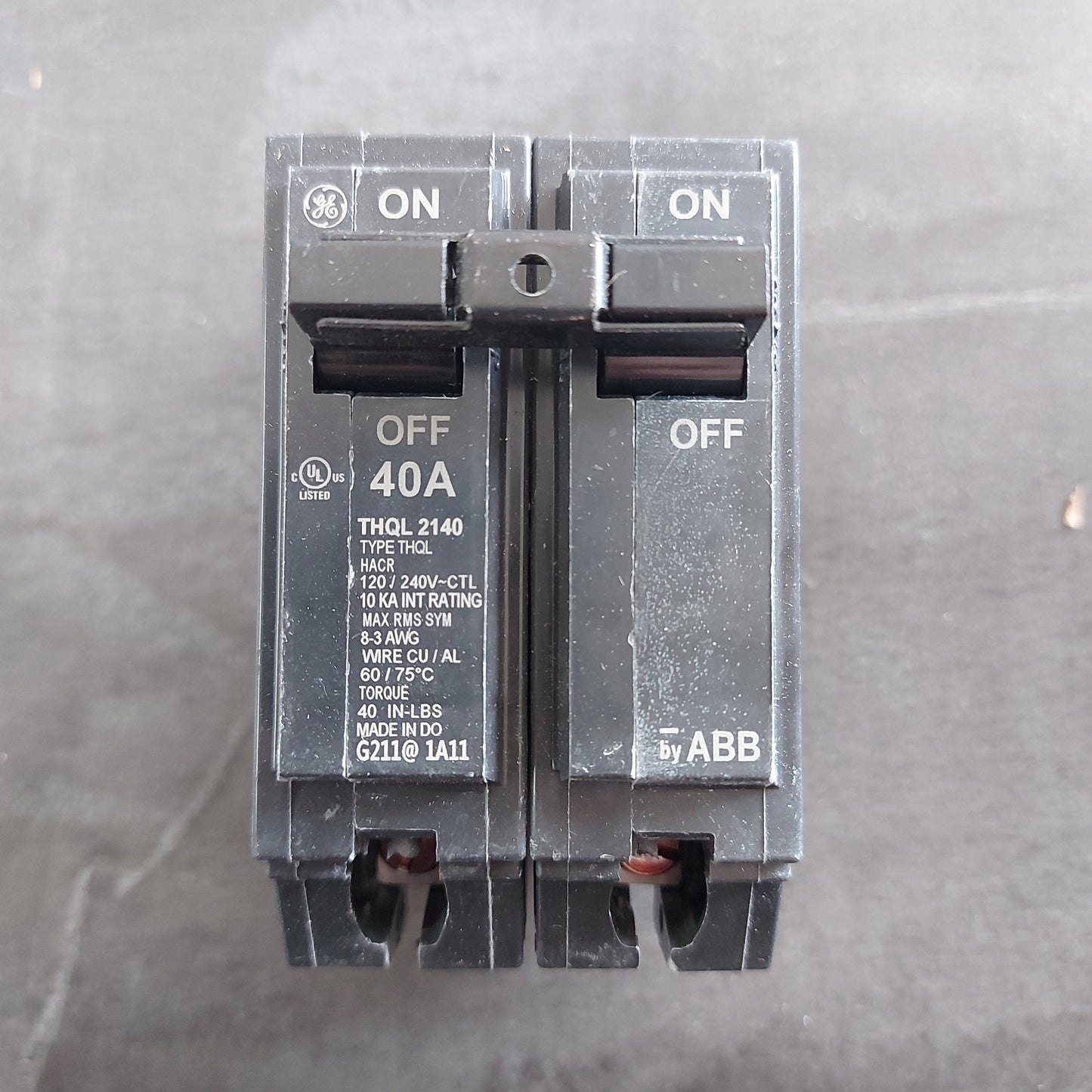 BREAKER GE GRUESO DOBLE 2/40 AMPS