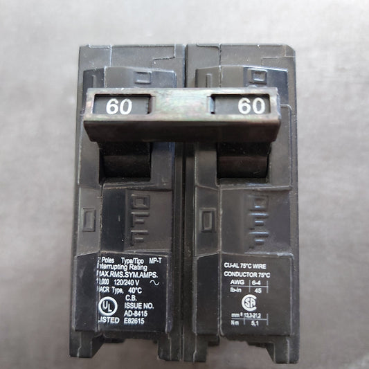 BREAKER (MUR) GRUESO DOBLE-2/60 AMPS