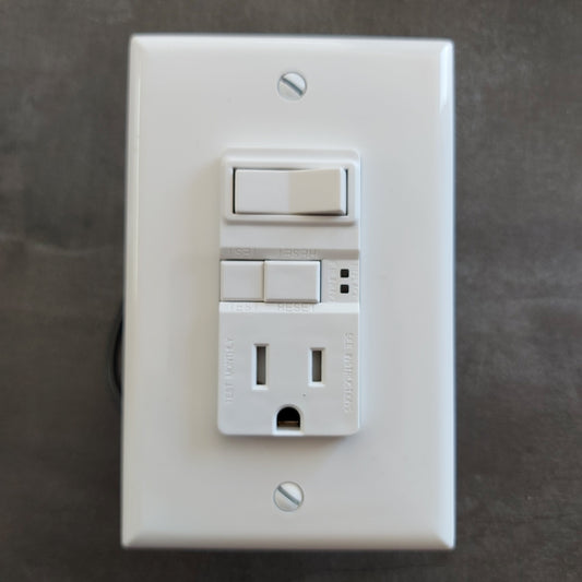 SWITCH RECEP GF BLANCO 15AMP 120V