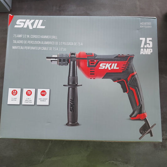 CORDED HAMMER DRILL 1/2 - 7.5AMP SKIL