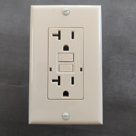 RECEPT GF IVORY 20 AMPS 120V