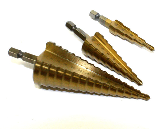 STEP DRILL SET 3PC