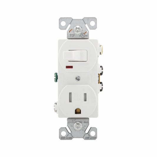 SWITCH COMBINACION BLANCO 15 AMPS