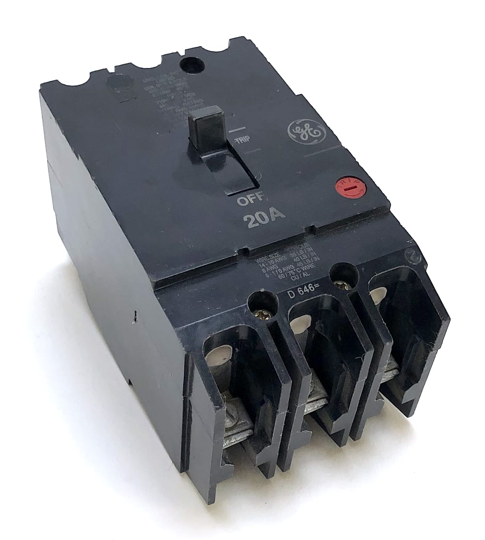 BREAKER 3 PH 20A 480V GE