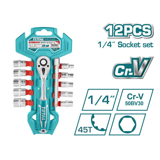 1/4 SOCKET SET 12PC