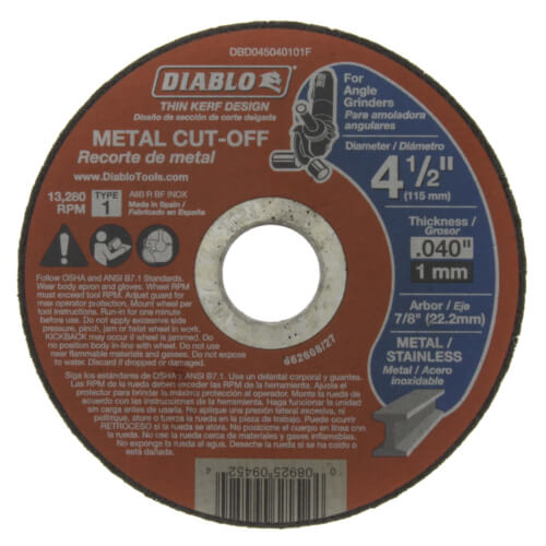 4-1/2 IN METAL CUT DISC