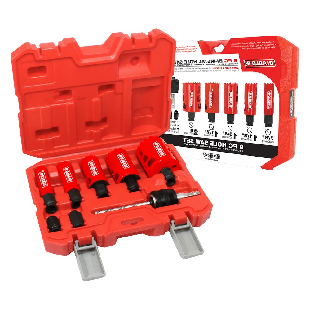 SET 9PC BI-METAL HOLE SAW