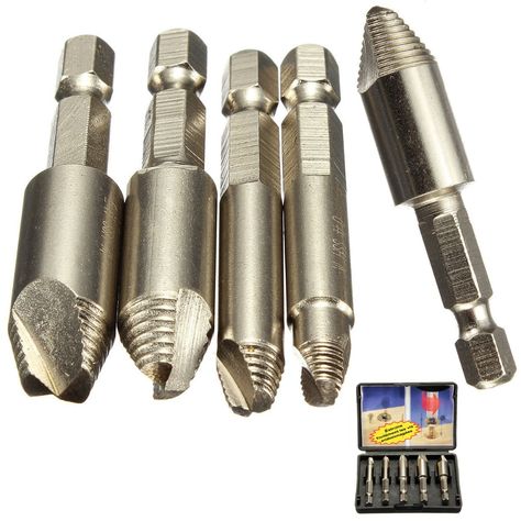 Extractor Drill Bit 1/4 Hex Shank Drill