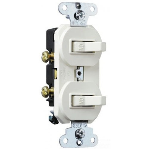 SWITCH DOBLE BLANCO 15 AMPS