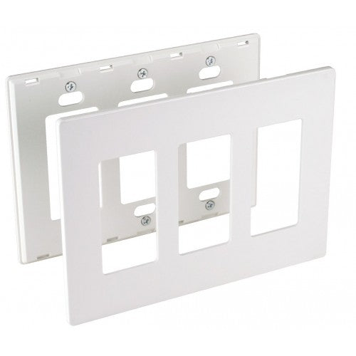 3 GANG WALL PLATE  DECORA